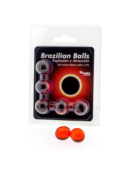 TALOKA - 5 BOULES BRÉSILIENNES GEL EXCITANT EFFET CHAUD & FROID 1 