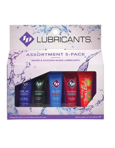 ID JUICY LUBE - CONFEZIONE ASSORTITA DA 5 TUBI LUBRIFICANTI DA 12 ML 1 