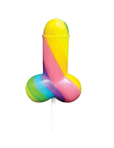 PRIDE - SPENCER & FLEETWOOD RAINBOW COCK LGBT LOLLIPOP 2 