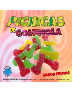 DIABLO GOLOSO - PICHITAS GUMMINOL AUX FRUITS AVEC SUCRE 1 