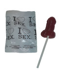 DIABLO PICANTE - STRAWBERRY & CHERRY CANDY PENIS LOLLIPOP 1 