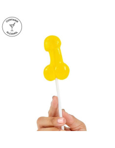 SECRETPLAY - COCK LOLLIPOP WITH ALCOHOL PINEAPPLE COLADA 1 