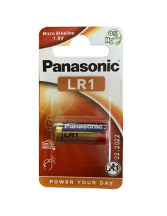 PANASONIC - BATTERIA ALCALINA LR1 1.5V BLISTER 1 UNITÀ 2 