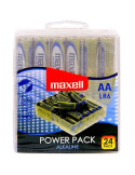 MAXELL - ALKALINE BATTERY AA LR6 PACK * 24 BATTERIES 1 