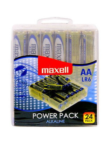 MAXELL - ALKALINE BATTERY AA LR6 PACK * 24 BATTERIES 1 