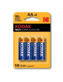 KODAK - MAX ALKALINE BATTERY AA LR6 BLISTER * 4 1 