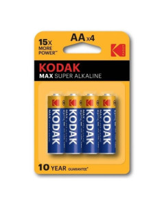 KODAK - MAX ALKALINE BATTERY AA LR6 BLISTER * 4 1 