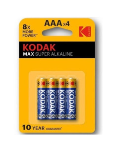 KODAK - PILES KODAK MAX SUPER ALCALINE AAA LR03 * 4 2 