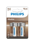 PHILIPS - ALKALINE BATTERIE D LR20 BLISTER*2 1 