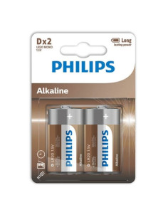 PHILIPS - ALKALINE BATTERY D LR20 BLISTER*2 1 