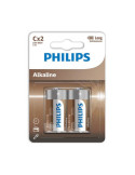 PHILIPS - ALKALINE BATTERIES C LR14 BLISTER*2 1 