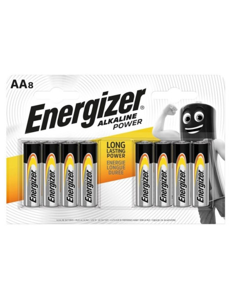 ENERGIZER - POWER ALKALINE BATTERIE AA LR6 8 EINHEIT 1 