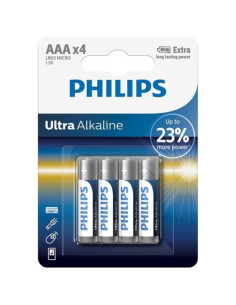 PHILIPS - BATTERIA ULTRA ALCALINA AAA LR03 4 UNITÀ 1 