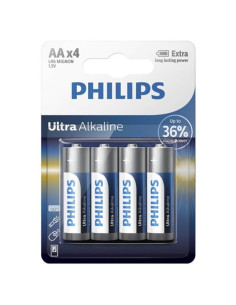 PHILIPS - BATTERIA ULTRA ALCALINA AA LR6 4 UNITÀ 1 