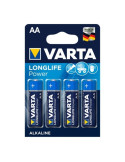 VARTA - LONGLIFE POWER ALKALINE BATTERY AA LR6 4 UNIT 1 