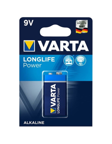 VARTA - LONGLIFE POWER BATTERIA ALCALINA 9V LR61 1 UNITÀ 1 