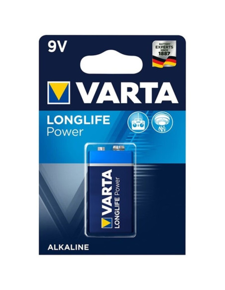 VARTA - LONGLIFE POWER BATTERIA ALCALINA 9V LR61 1 UNITÀ 1 