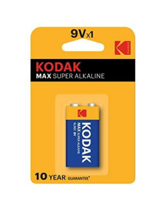 KODAK - MAX ALKALINE BATTERY 9V LR61 1 