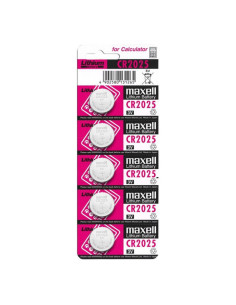 MAXELL - BATTERY LITIO CR2025 3V 5UDS 1 