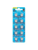 VINNIC - ALKALINE BUTTON BATTERY AG13 L1154F LR44 BLISTER*10 1 