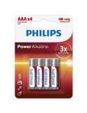 PHILIPS - POWER ALKALINE BATTERY AAA LR03 4 PACK 2 