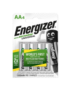 ENERGIZER - UNIVERSAL RECHARGEABLE BATTERY HR6 AA 1300mAh 4 UNIT 1 