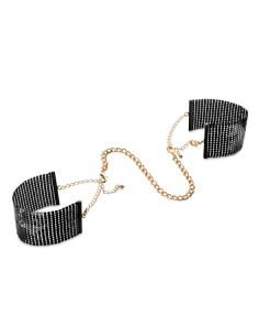 BIJOUX - DÉSIR MÉTALLIQUE BLACK METAL MESH HANDCUFFS 4 