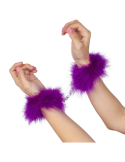 SECRETPLAY - PURPLE MARABOU HANDCUFFS 4 