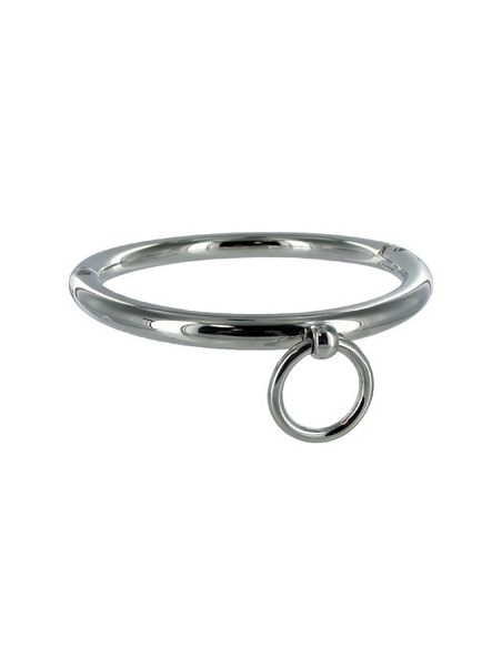 METAL HARD - COLLANA BDSM CON ANELLO 18CM 2 