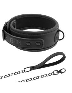 FETISH SUBMISSIVE - COLLIER CHAÎNE DOUBLURE EN NOPRÈNE 12 