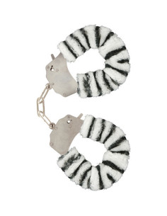 TOYJOY - FURRY FUN CUFFS BONDAGE ZEBRA 2 