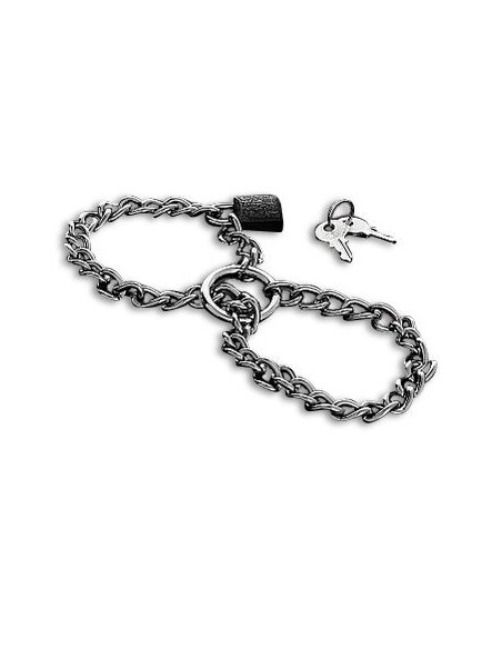 METAL HARD - HANDCUFFS WITH STAINLESS STEEL CHAIN. 1 