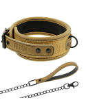 FETISH SUBMISSIVE ORIGEN - COLLANA FODERATA IN NEOPRENE CON CATENA 10 