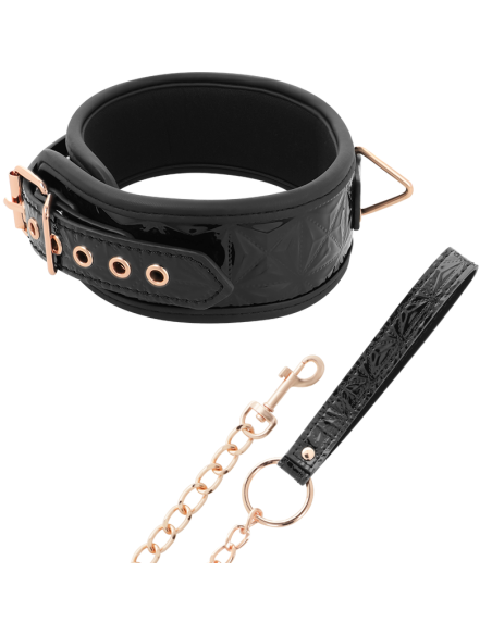 BEGME - BLACK EDITION PREMIUM VEGAN LEATHER COLLAR WITH NEOPRENE LINING 8 