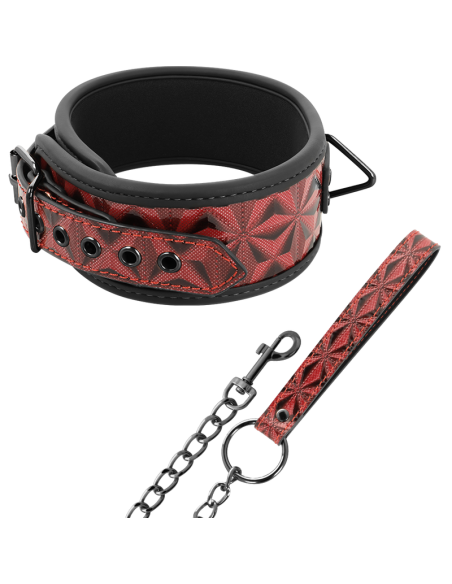 BEGME - COLLIER EN CUIR VÉGAN PREMIUM ÉDITION ROUGE AVEC DOUBLURE EN NÉOPRÈNE 8 