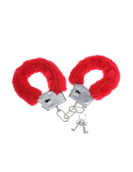 DIABLO PICANTE - PLEASURE FURRY HANDCUFFS RED 1 