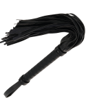 DARKNESS - BLACK BONDAGE WHIP 42CM LEATHER 3 