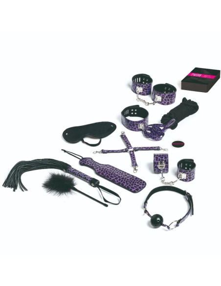 TEASE & PLEASE - SET 13 LILAC BONDAGE ACCESSORIES 2 