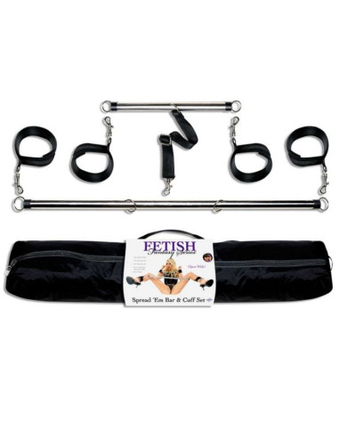 FETISH FANTASY SERIES - SERIES SPREAD EM BAR AND CUFF SET 4 