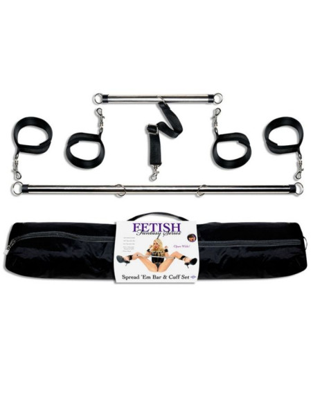 FETISH FANTASY SERIES - SERIES SPREAD EM BAR AND CUFF SET 4 