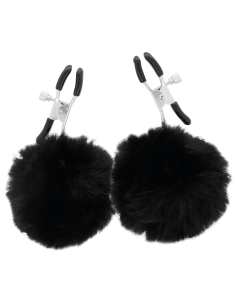 DARKNESS - NIPPLE CLAMPS WITH POM POMS 1 4 