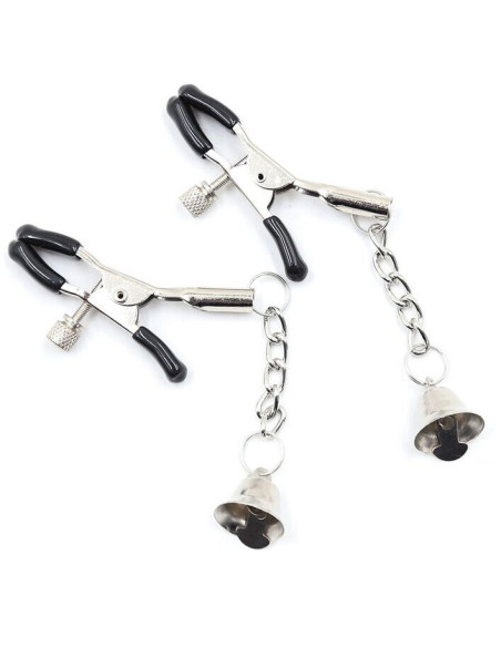 OHMAMA FETISH - NIPPLE Clamps WITH CHAIN AND BELLS 6 