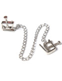 OHMAMA FETISH - METAL SCREW CLAMPS WITH CHAIN 3 