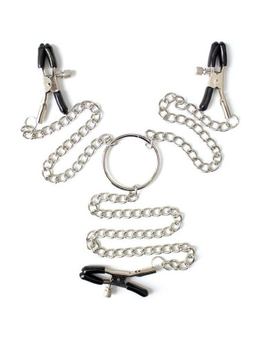 OHMAMA FETISH - 3 IN 1 METAL NIPPLE CLAMPS 5 