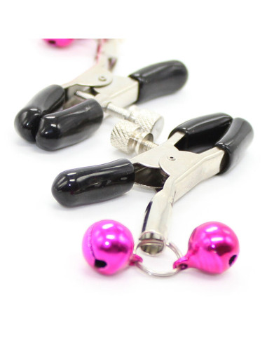 OHMAMA FETISH - NIPPLE CLAMPS WITH PINK BELL 5 