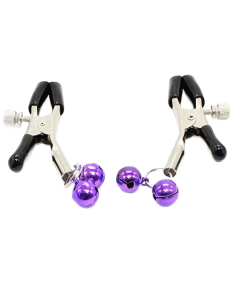 OHMAMA FETISH - NIPPLE Clamps WITH LILAC BELL 6 