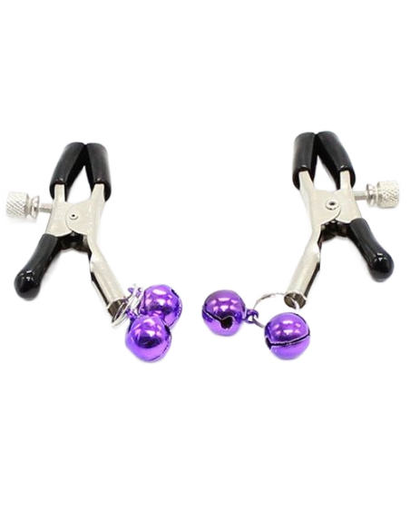 OHMAMA FETISH - NIPPLE Clamps WITH LILAC BELL 6 