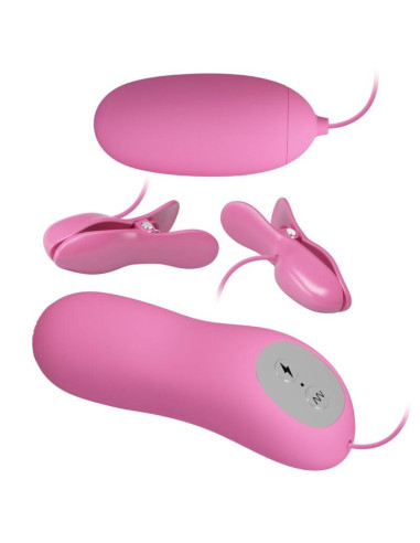 PRETTY LOVE - TWEEZERS WITH VIBRATION AND PINK ELETROSHOCK 9 