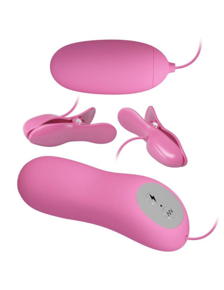 PRETTY LOVE - TWEEZERS WITH VIBRATION AND PINK ELETROSHOCK 9 