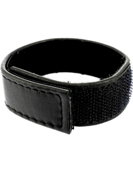 LEATHER BODY - COCK E CINGHIA SFERA VELCRO REGOLABILE - NERO 1 